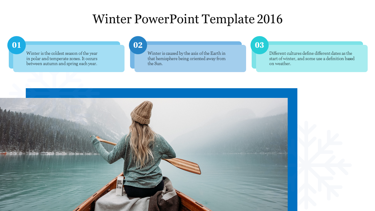 Best Winter PowerPoint Template Presentation Slide