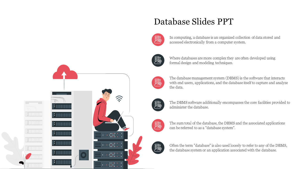 Database PowerPoint Template For Presentation