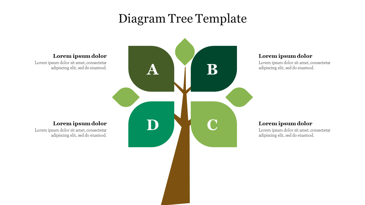 Try Now! Best Diagram Tree Template PowerPoint Slide