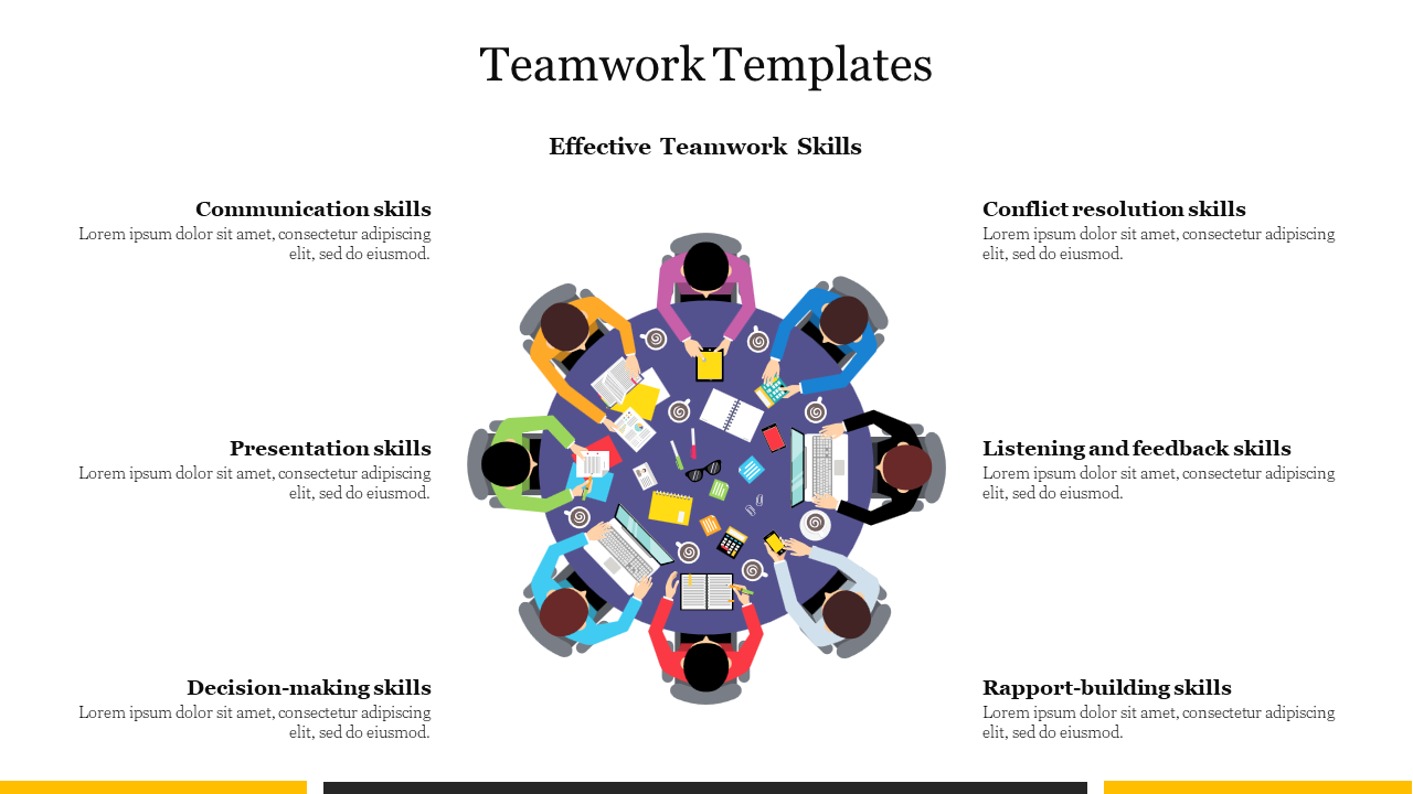 Incrediable Teamwork Templates PowerPoint Presentation 