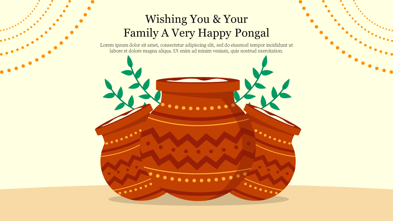 Extraordinary Pongal Presentation Slide PPT Template 