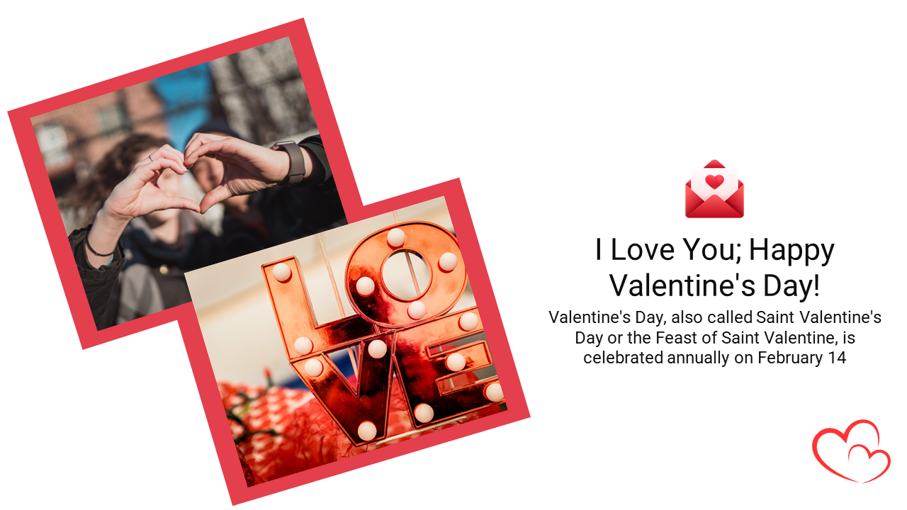 PowerPoint Template & Google Slides for Valentine's Day 