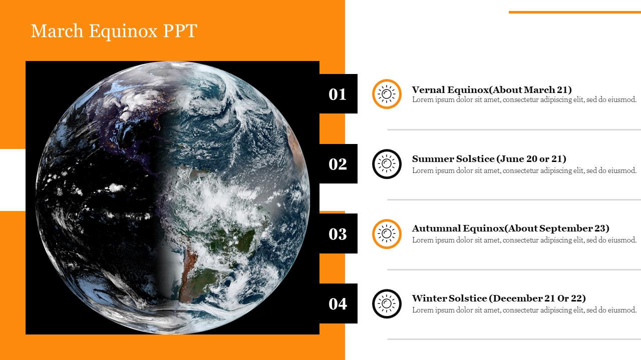 Effective March Equinox PPT  Presentation Template Slide