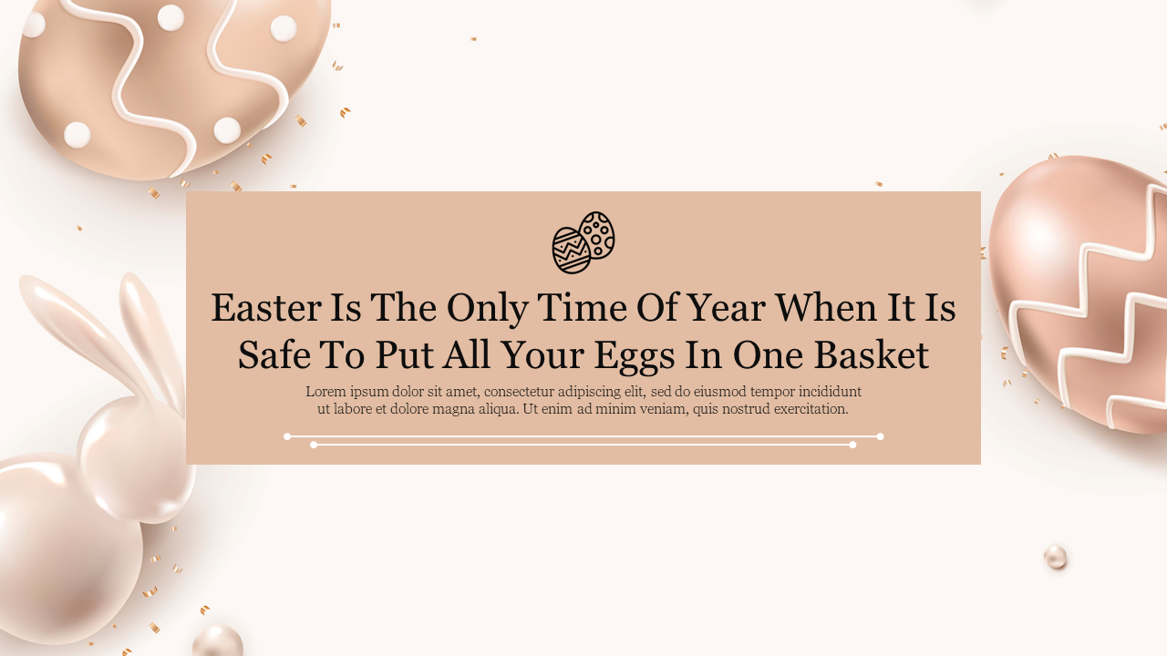 Attractive Happy Easter Aesthetic Presentation Template 