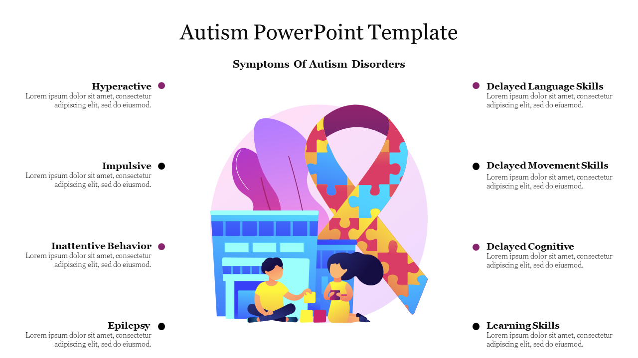 Download Free Autism PowerPoint Template Presentation