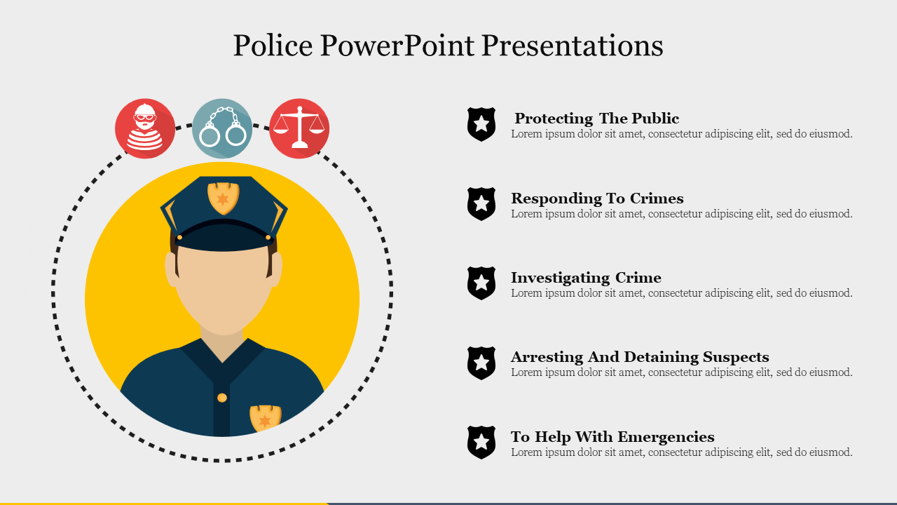 Free - Free Police PPT Presentations Template and Google Slides