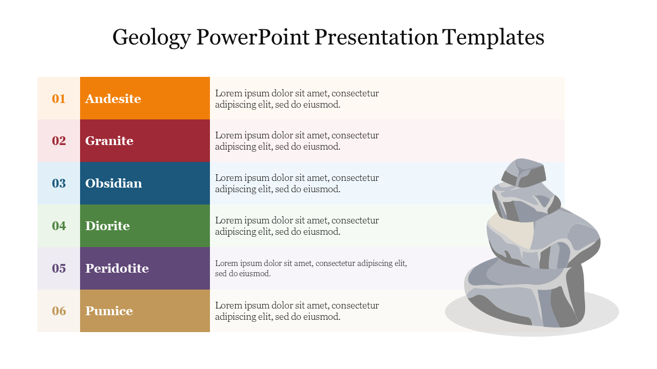 Explore Geology PowerPoint Presentation Templates Slide