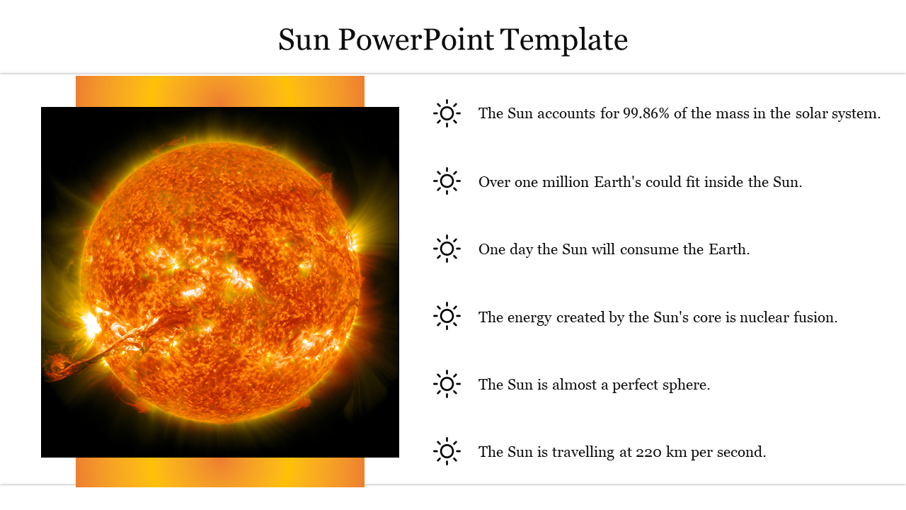 powerpoint presentation about the sun