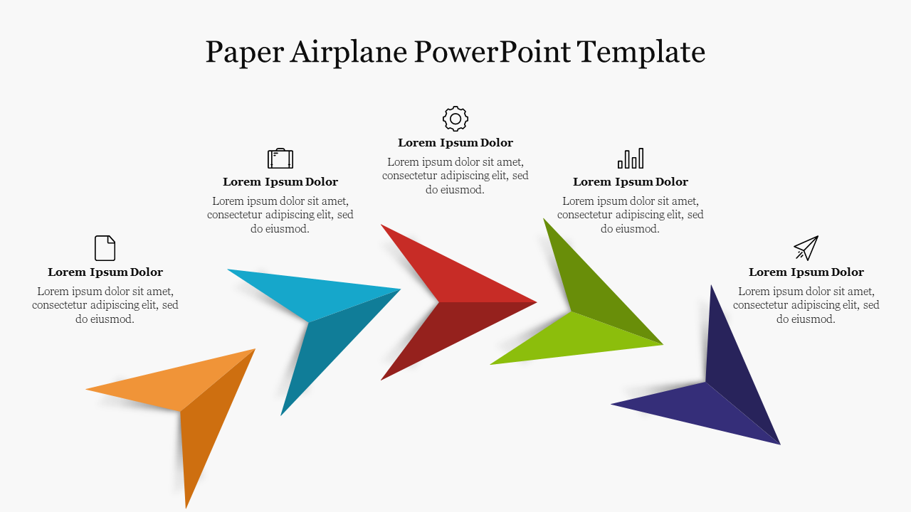 Download Paper Airplane PPT And Google Slides Template