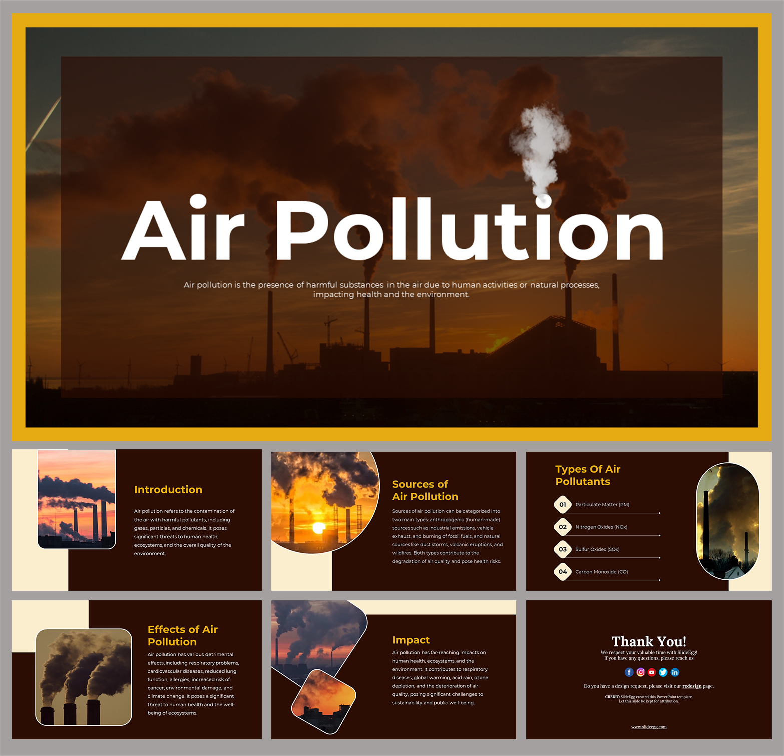 presentation slide on environmental pollution