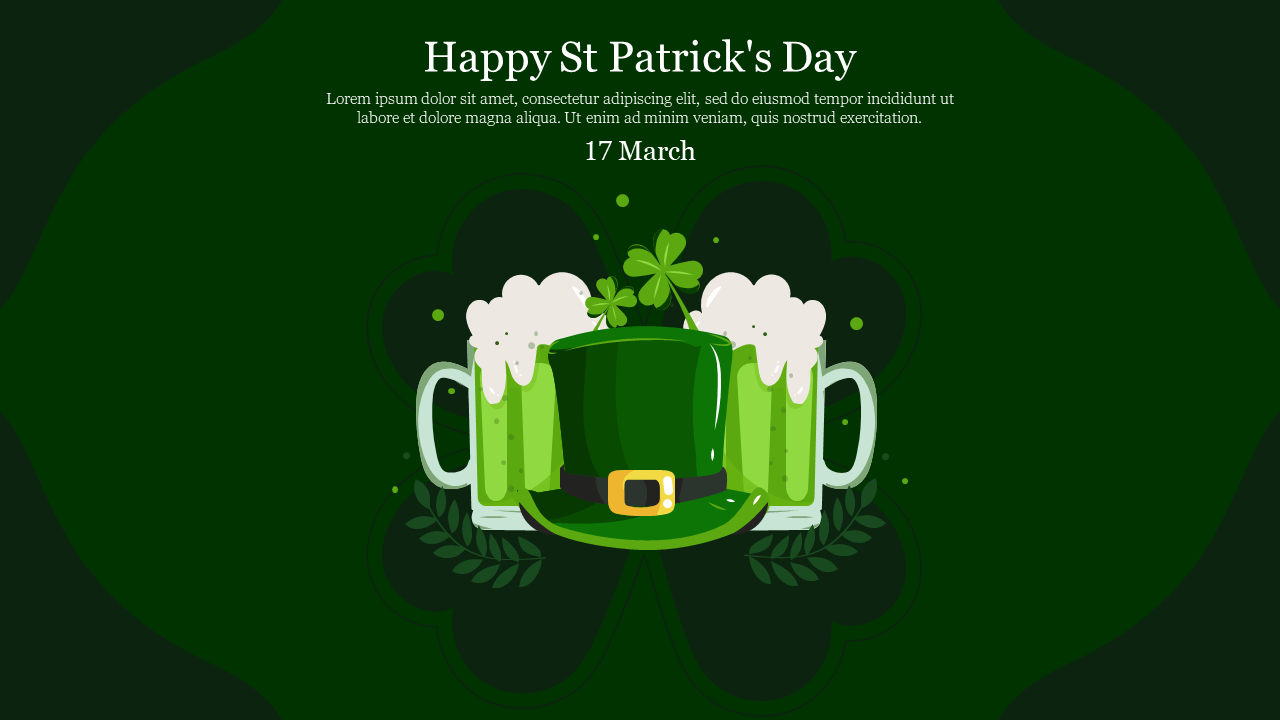 Effective St Patricks Background Presentation Slide 