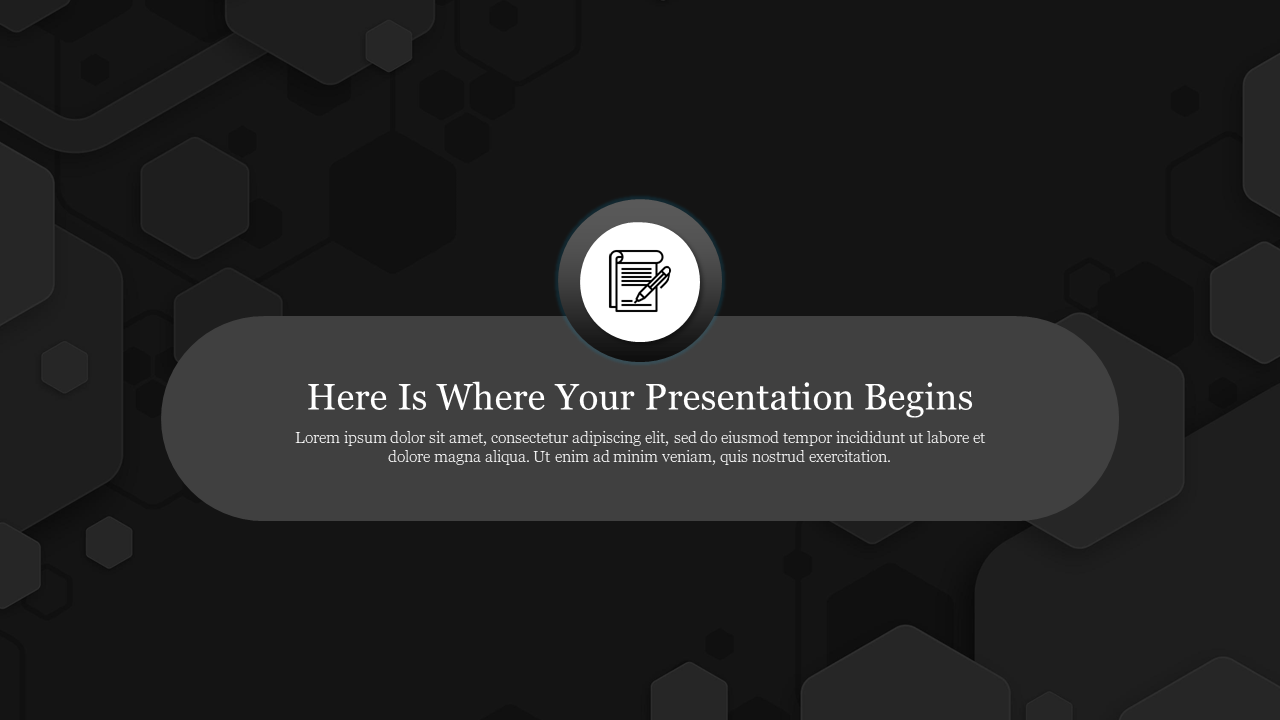 Explore Black Sleek Background PowerPoint Presentation 