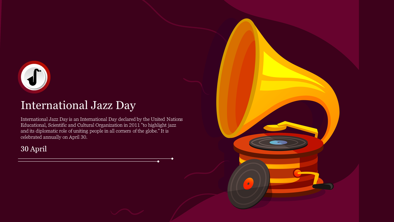 Amazing International Jazz Day PowerPoint Presentation 