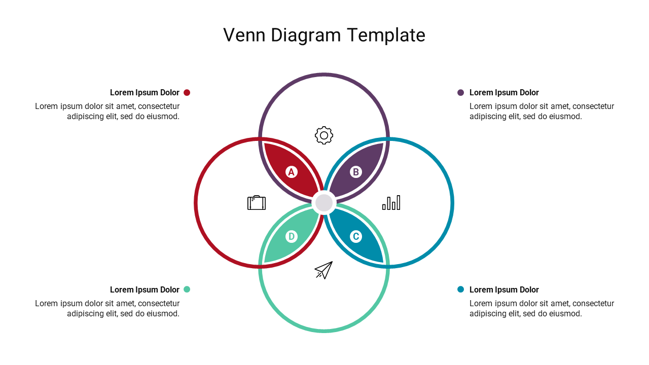 Amazing Google Venn Diagram Template Presentation Slide 