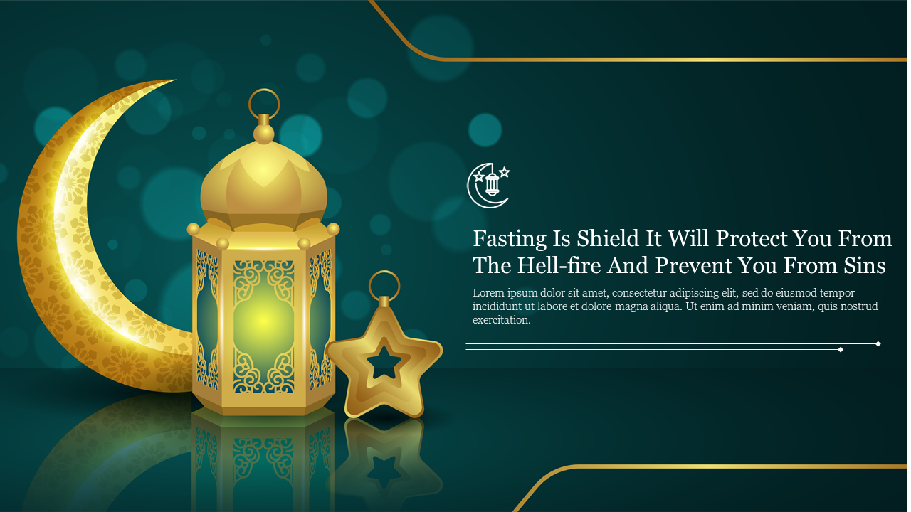 Amazing Ramadan PowerPoint Presentation Template Slide