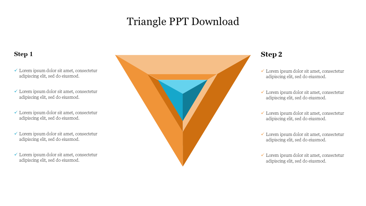 Effective Triangle PPT Download Presentation Template 