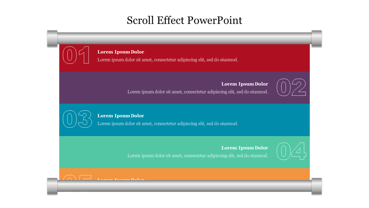 Scroll Effect PowerPoint Presentation and Google Slides