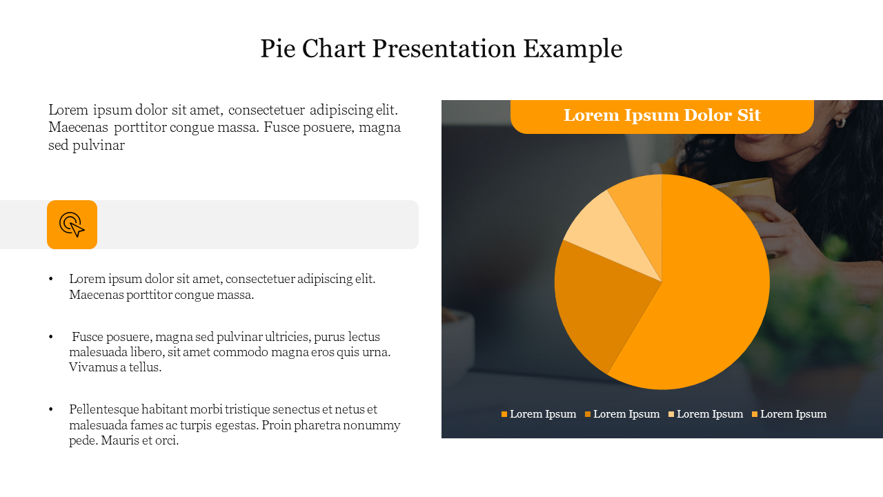 Innovative Pie Chart Presentation Example Slide PPT