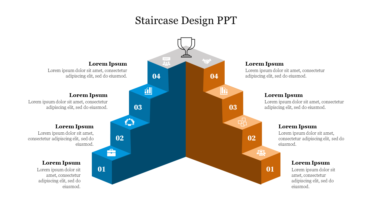 Effective Staircase Design PPT Presentation Template 