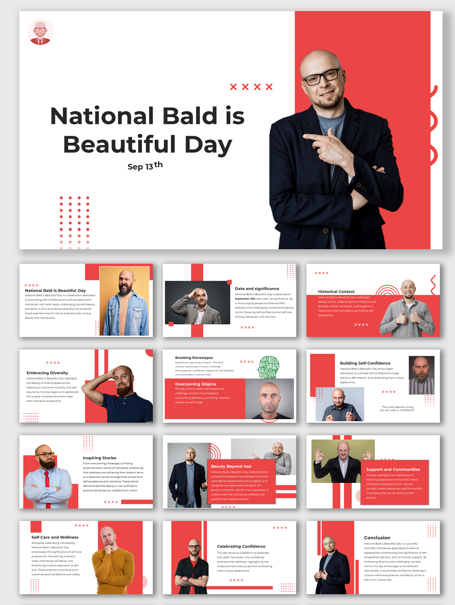 Get Now National Bald is Beautiful Day PPT And Google Slides