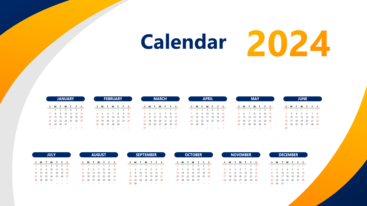 Easily Editable Calendar PPT And Google Slides Themes