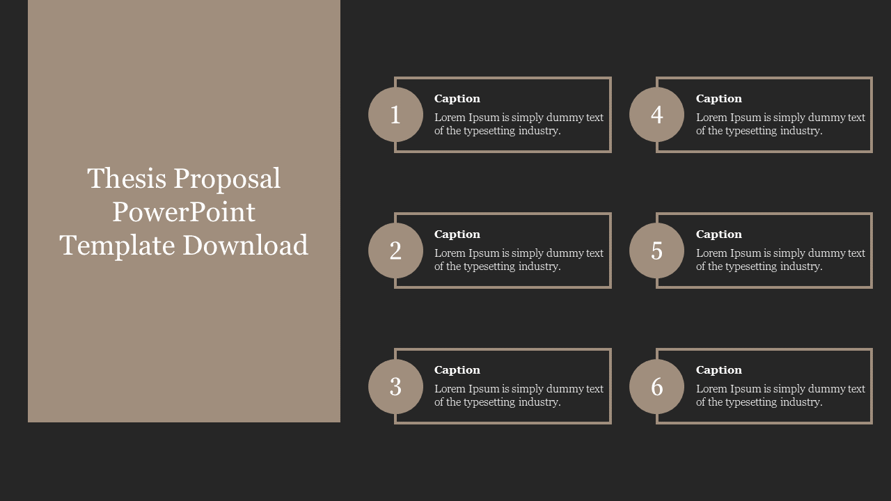 Thesis Proposal PowerPoint Template Free Download