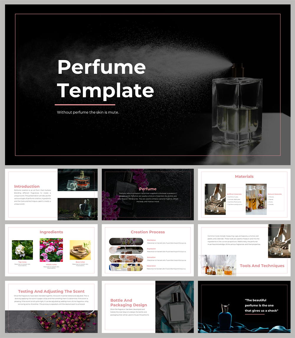 perfume business plan ppt