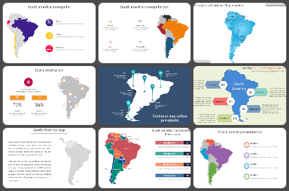 South america map