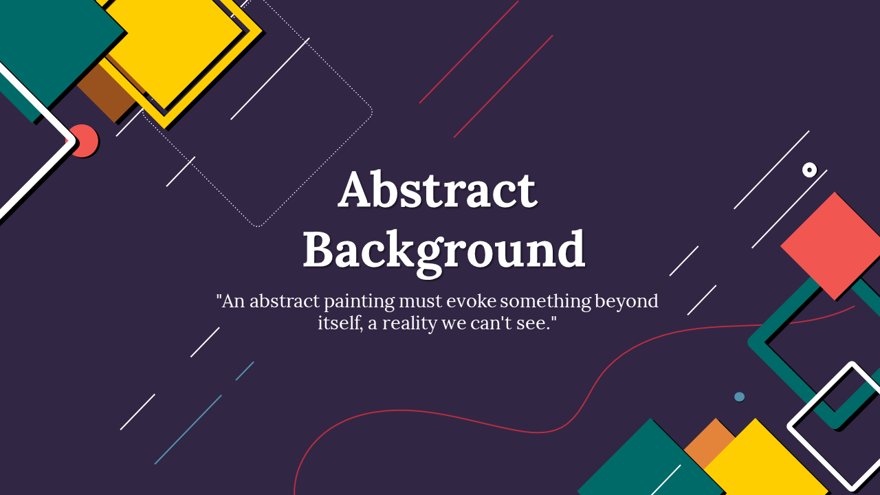 Set of abstract-themed slide deck backgrounds with geometric patterns, flowing shapes, and bright color schemes.