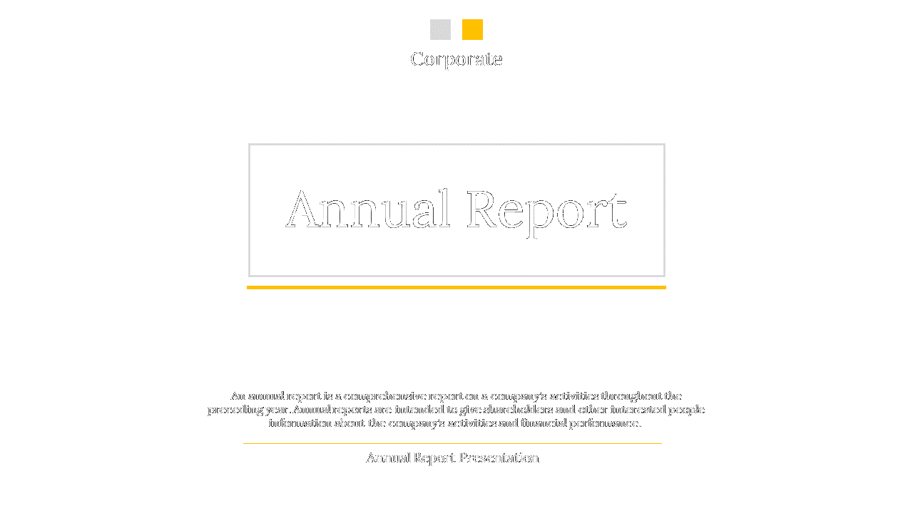 Annual Report Presentation And Google Slides Themes