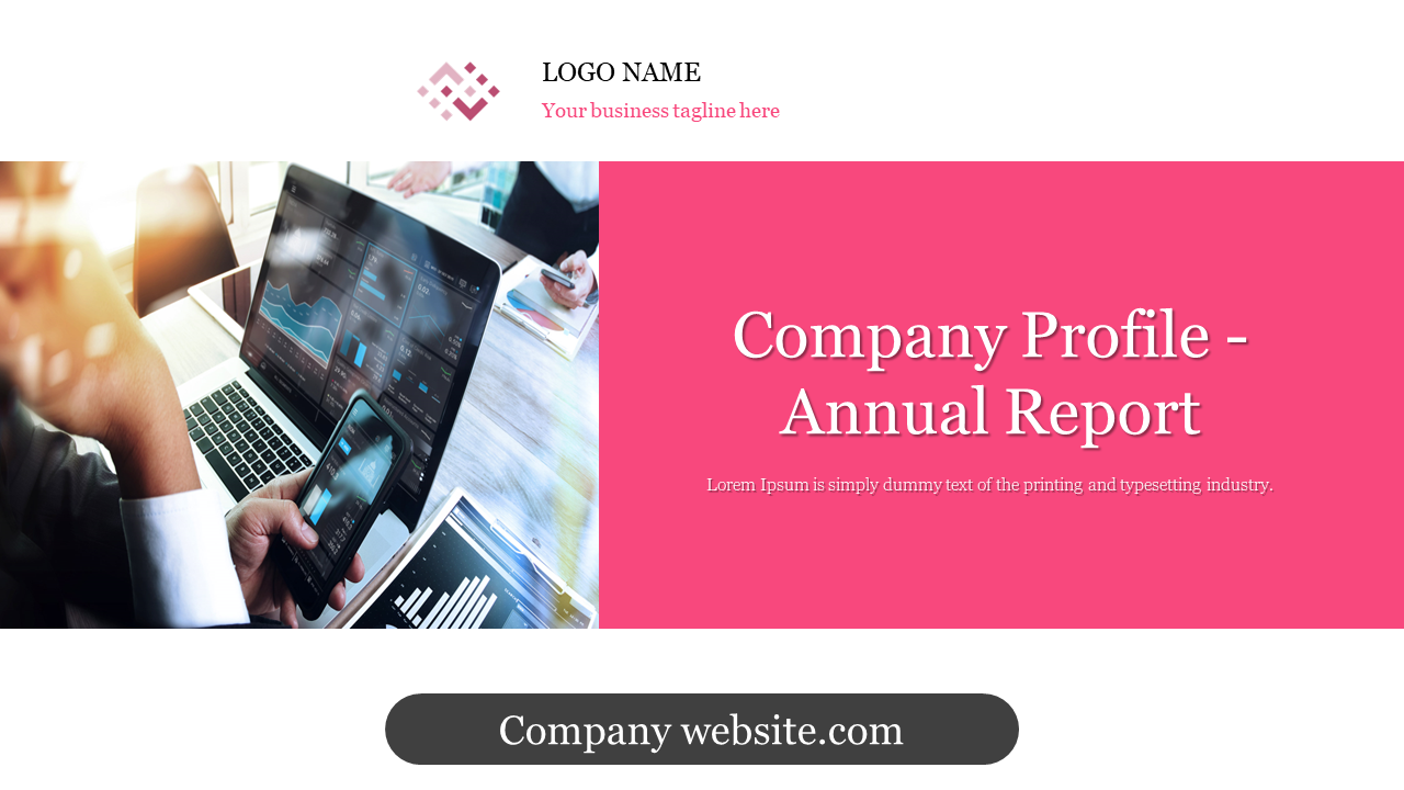 Elevate Company Annual Report PowerPoint And Google Slides