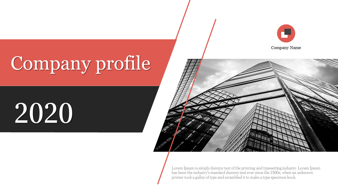 Company profile PPT slides feature a modern, professional design with many sections and profile pictures.