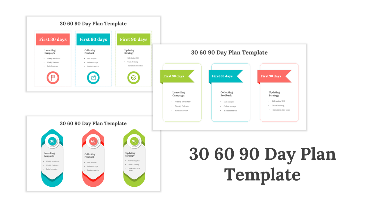 30 60 90 Day Plan PPT Presentation And Google Slides Themes