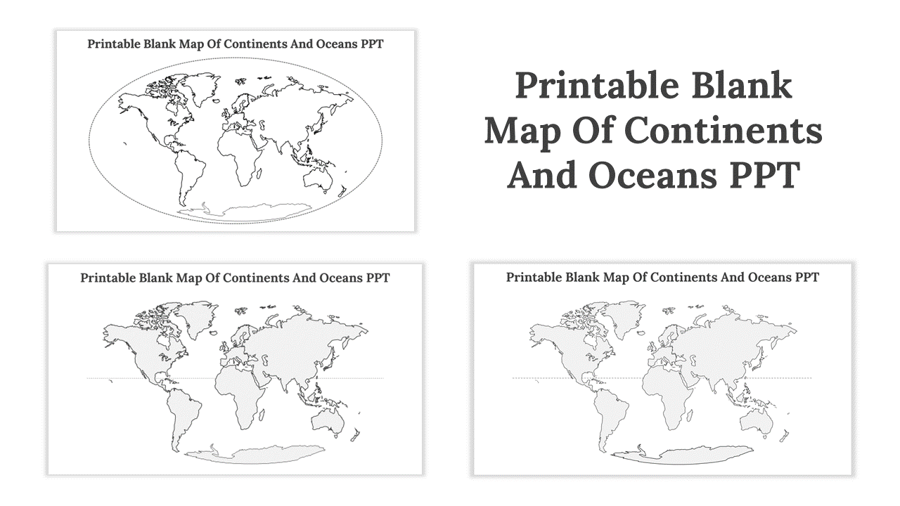 Grid layout of nine blank and colored world map templates showcasing continents and oceans.