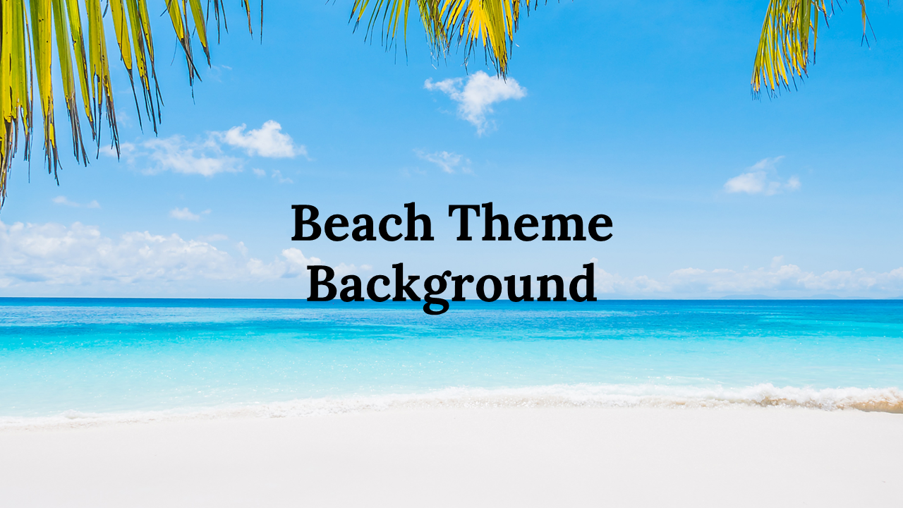 Beach Background PowerPoint And Google Slides Themes