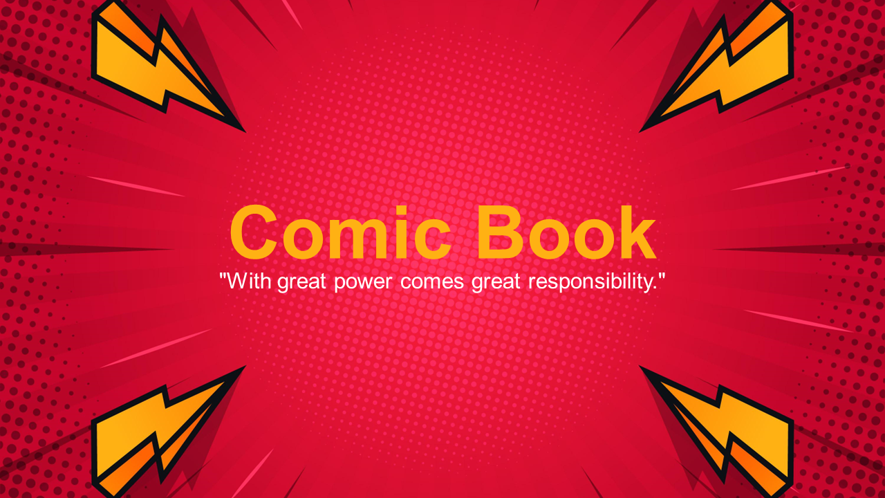 Comic Book Background Presentation and Google Slides Themes