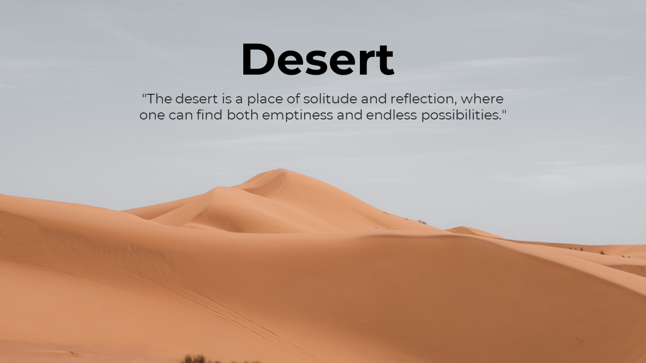 Desert Background PowerPoint and Google Slides Templates