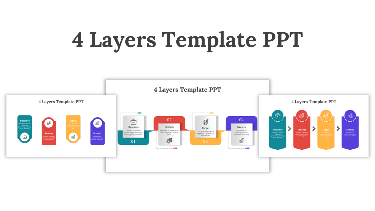 4 Layers PPT Presentation and Google Slides Templates