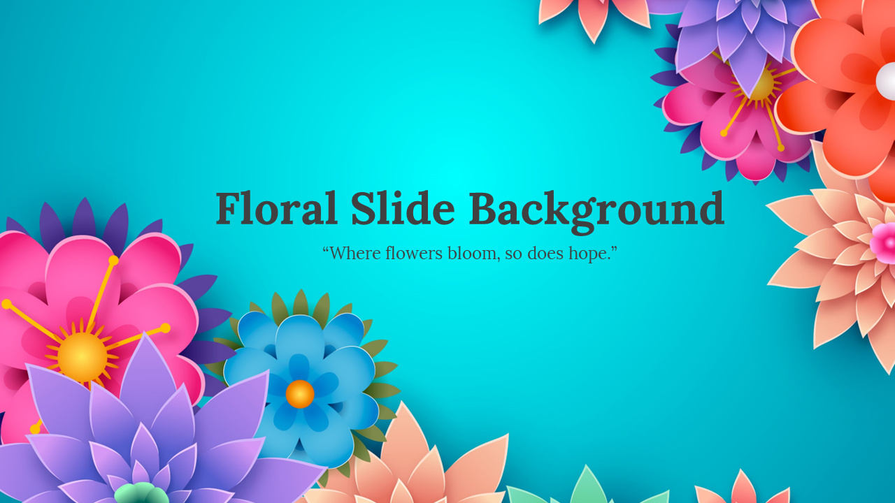 Floral Background PowerPoint Presentation And Google Slides