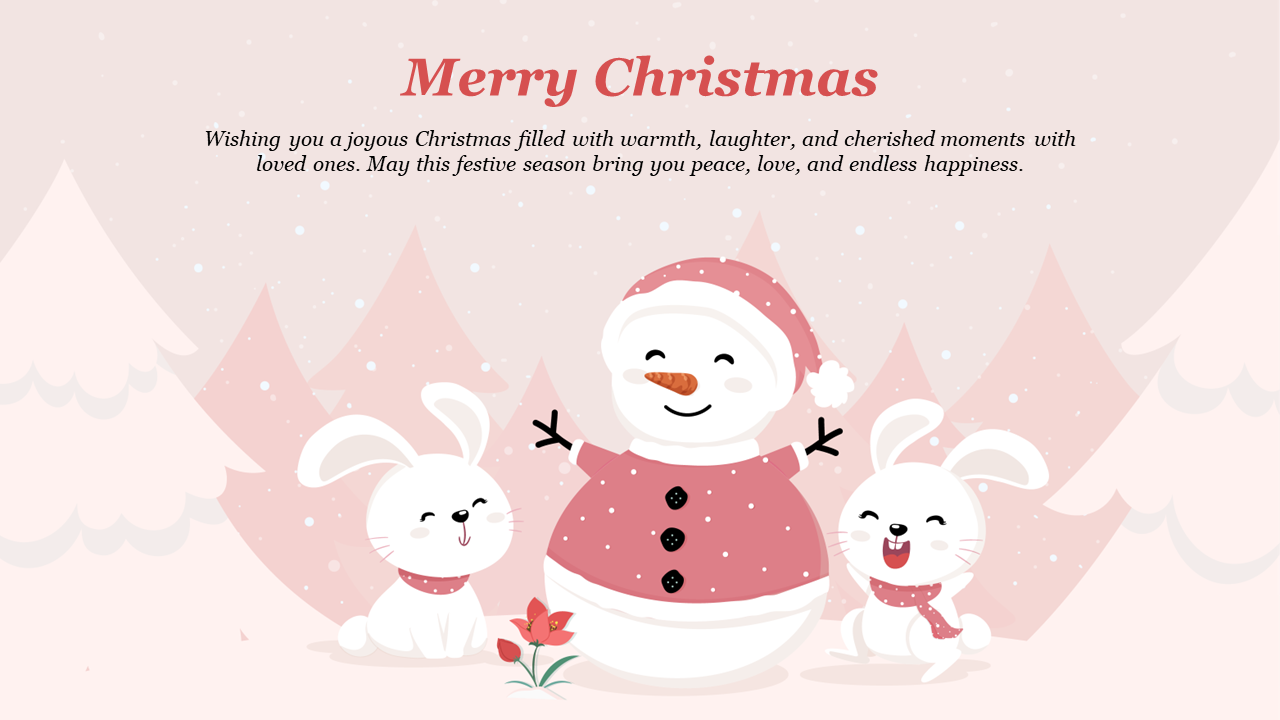 Girly Cute Christmas Wallpapers PPT Template and Google Slides