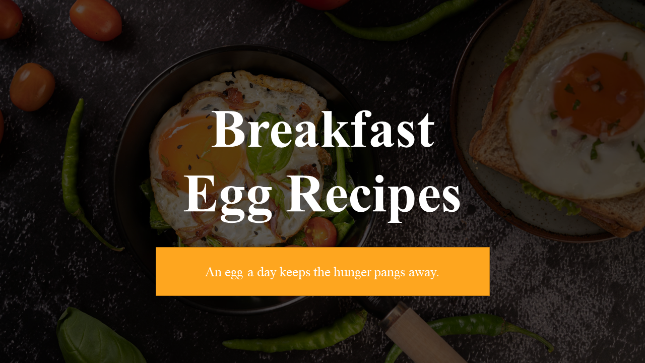 Breakfast Egg Recipes PPT And Google Slides Templates