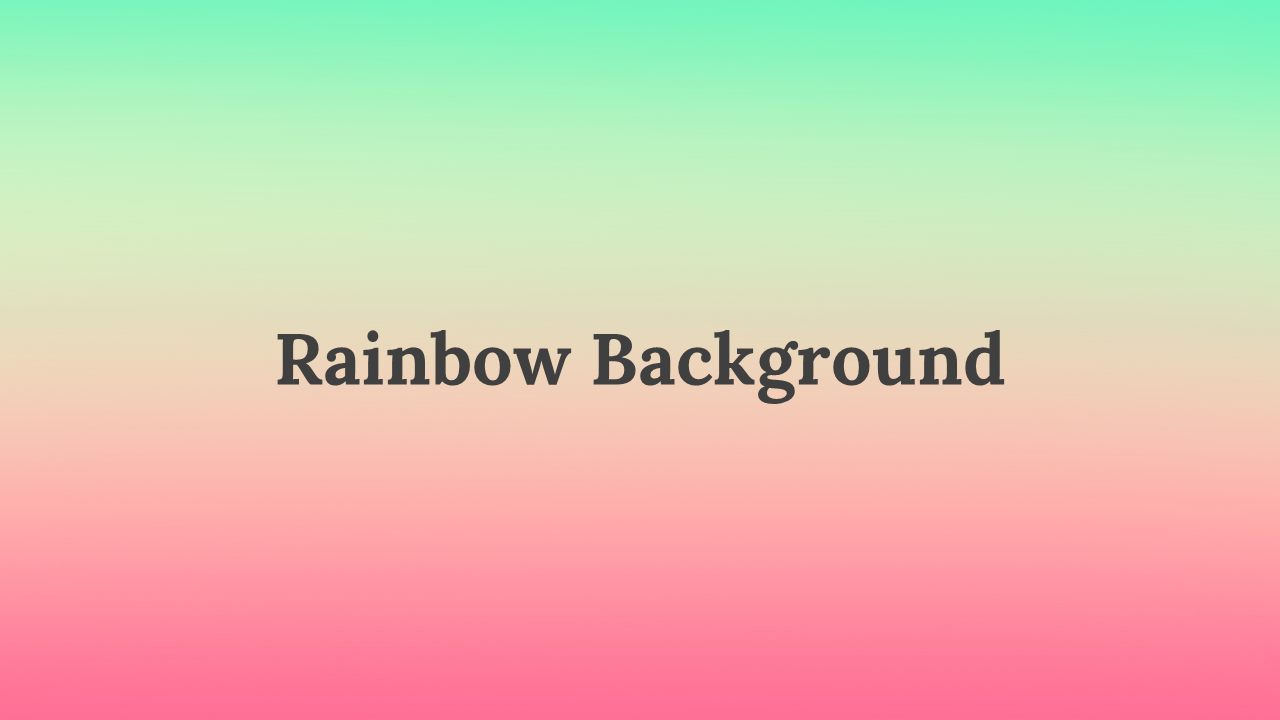 Rainbow-themed slide design with colorful gradient backgrounds and inspirational quotes on positivity.