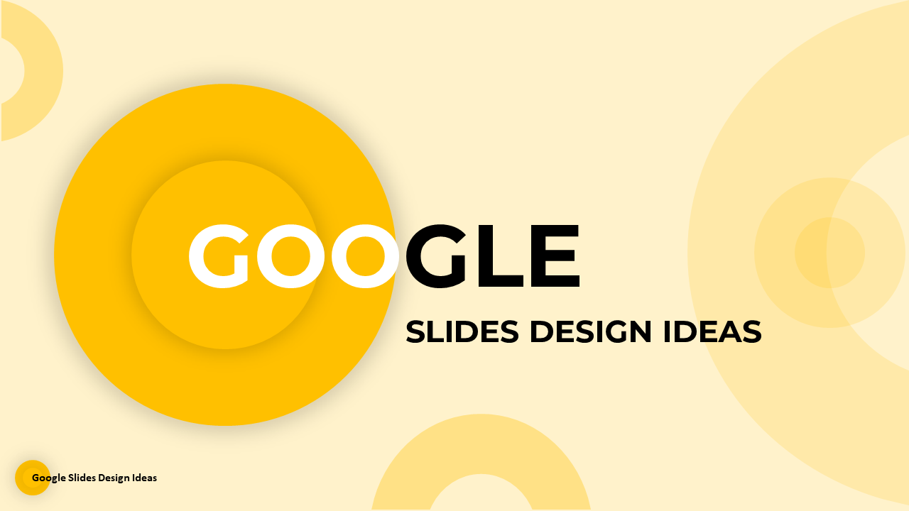 Creative Google Slides design ideas showcasing minimalism, color gradients, and bold typography.