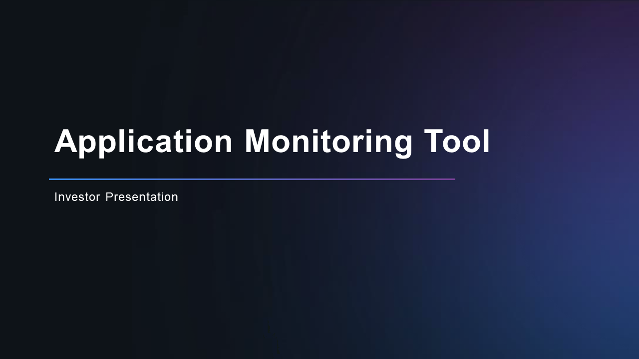 Application Monitoring PowerPoint and Google Slides Themes