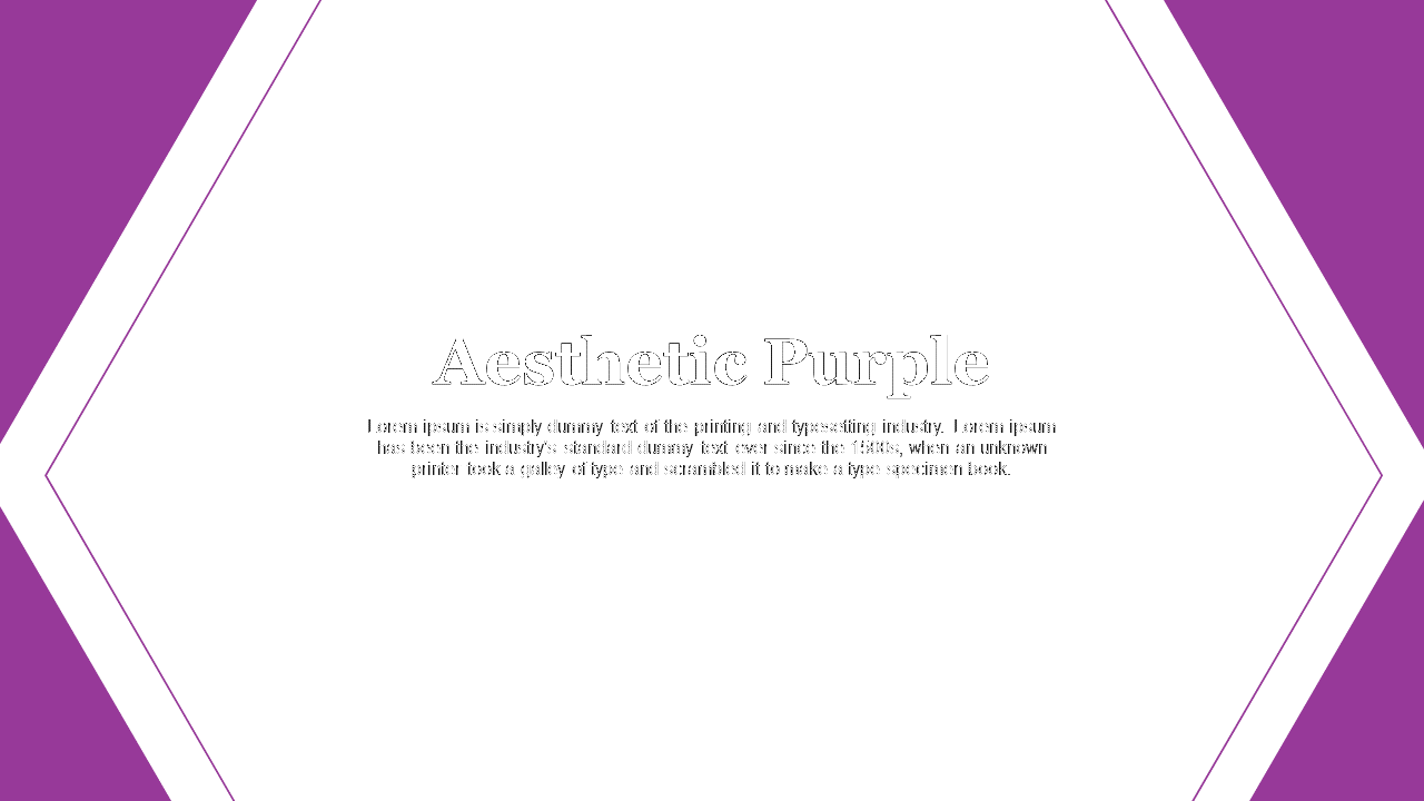 Collage of aesthetic purple slide deck featuring abstract geometric designs and gradient backgrounds.