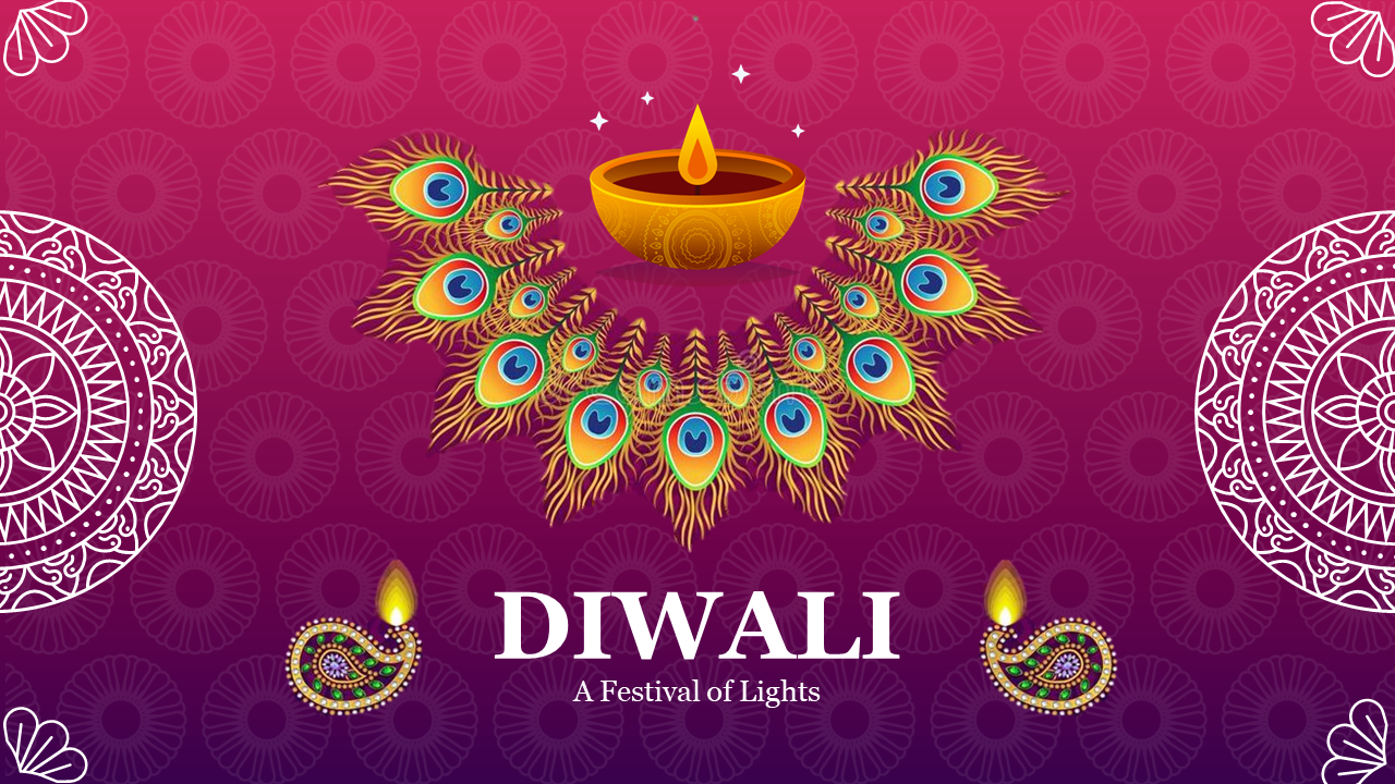 Attractive Diwali PowerPoint For Festival Presentation