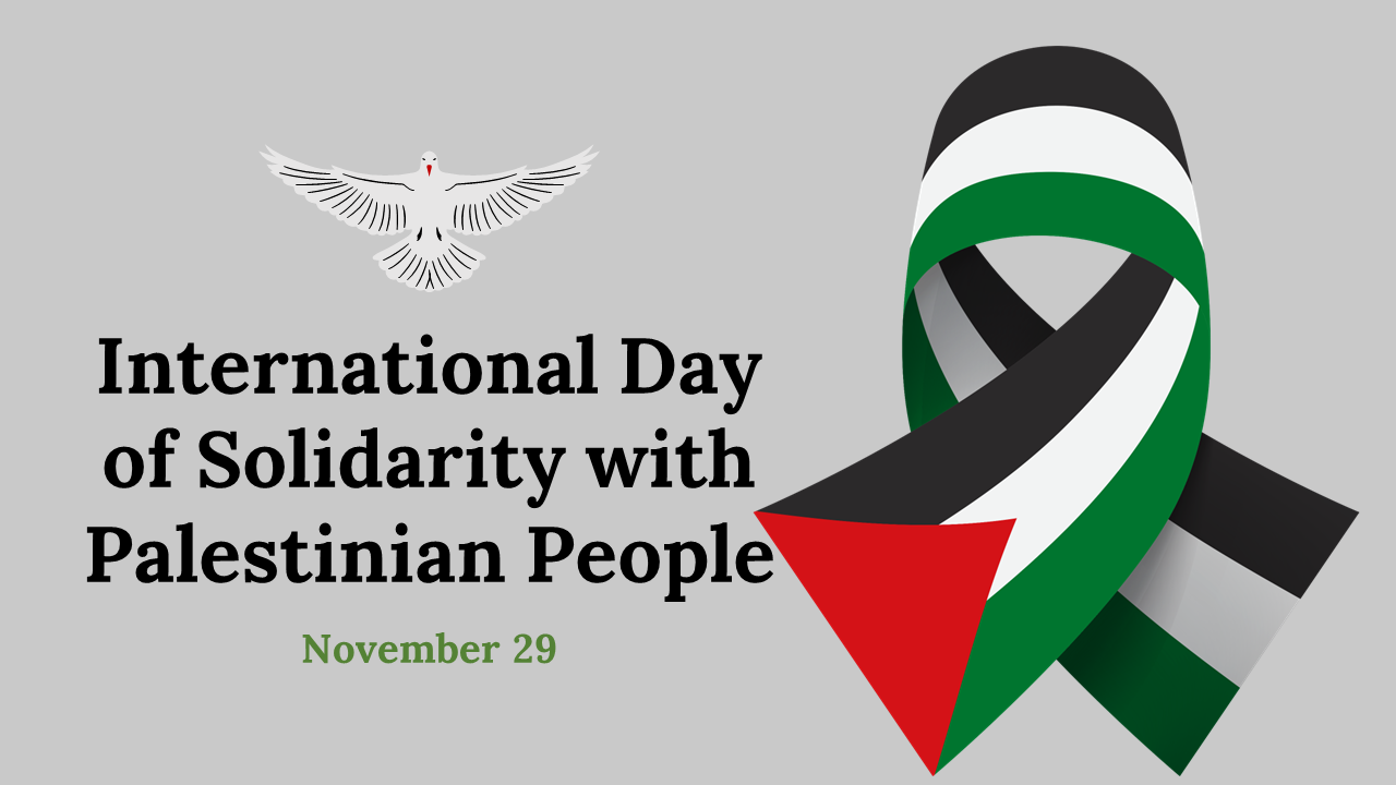 International day of solidarity with palestinian people slides covering history, current issues, and key facts.