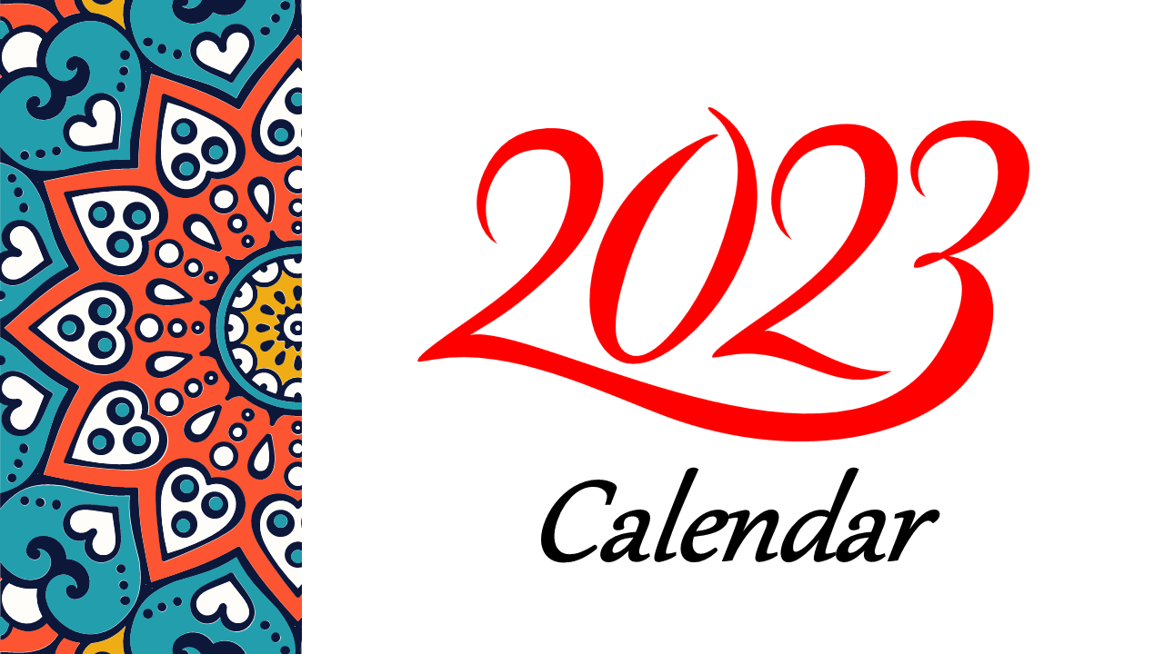 Free 2023 Calendar PowerPoint and Google Slides Templates