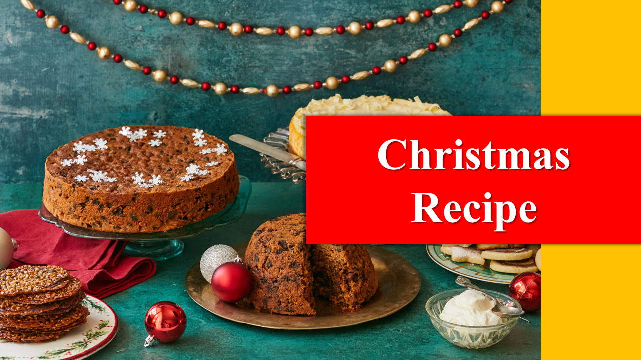 Creative Christmas Recipe PowerPoint Presentation Template