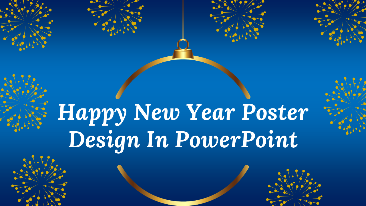 Happy New Year Poster Design In PowerPoint And Google Slides